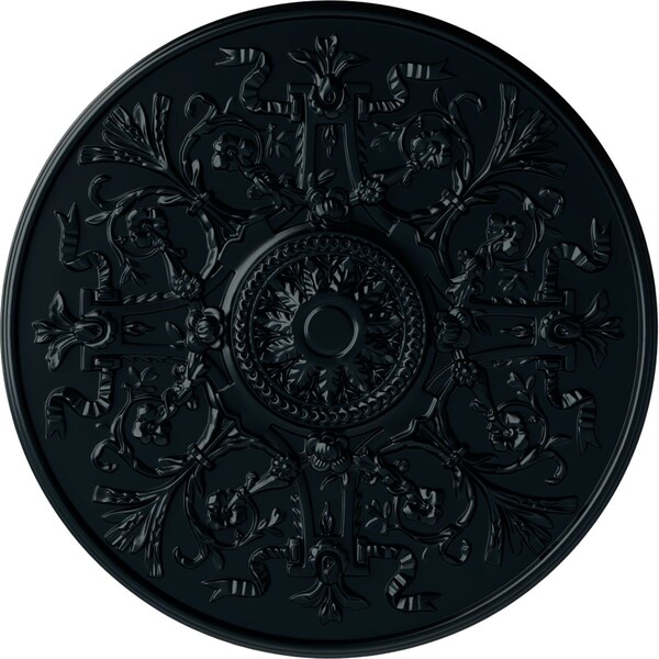 Ekena Millwork Versailles Ceiling Medallion (Fits Canopies up to 3 1/4"), Hand-Painted Night Shade, 33"OD x 1 3/4"P CM33VENSF - main